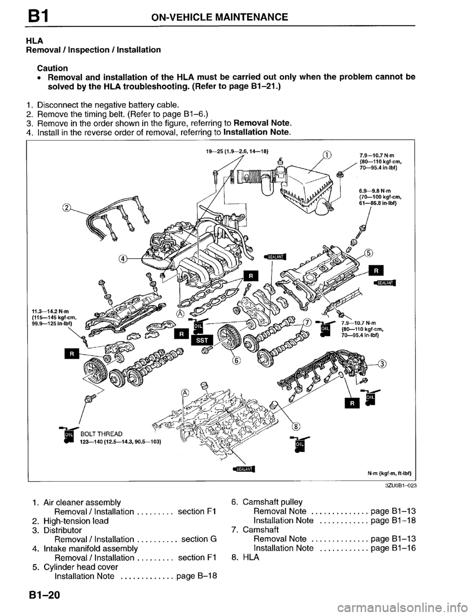 MAZDA MILLENIA 1996  Workshop Manual 