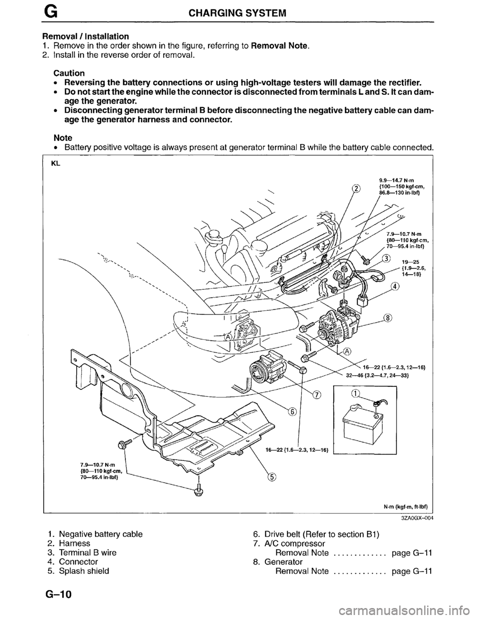 MAZDA MILLENIA 1996  Workshop Manual 