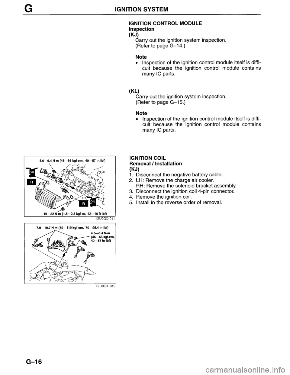 MAZDA MILLENIA 1996  Workshop Manual 