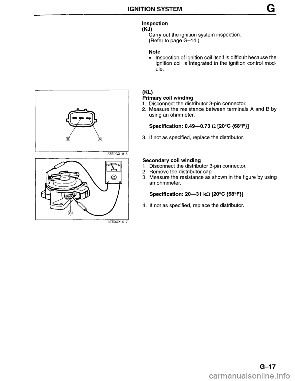 MAZDA MILLENIA 1996  Workshop Manual 