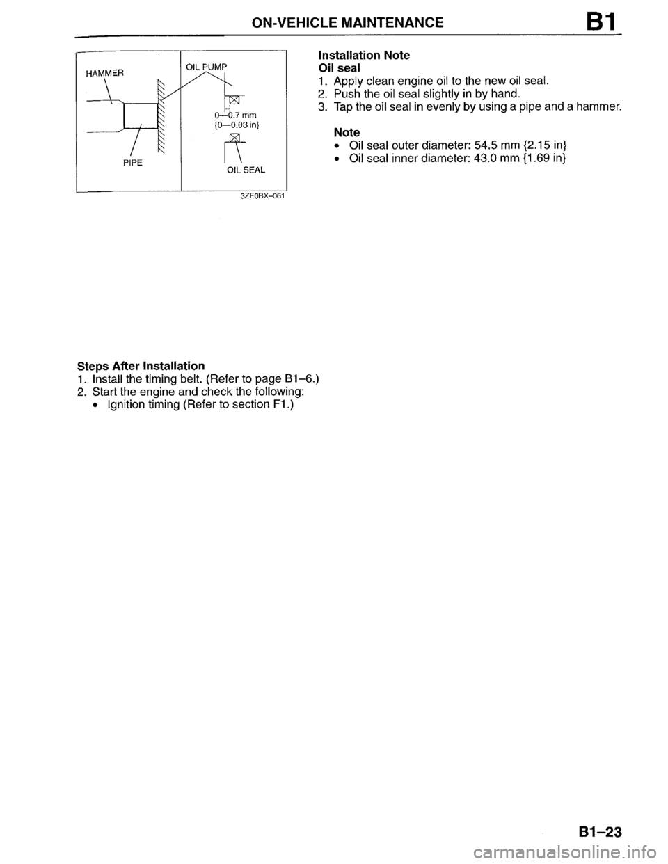 MAZDA MILLENIA 1996  Workshop Manual 