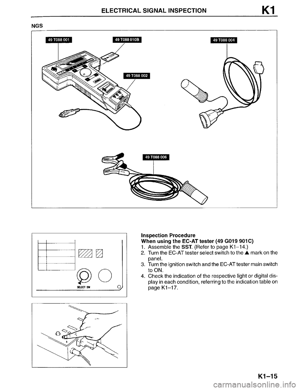 MAZDA MILLENIA 1996  Workshop Manual 