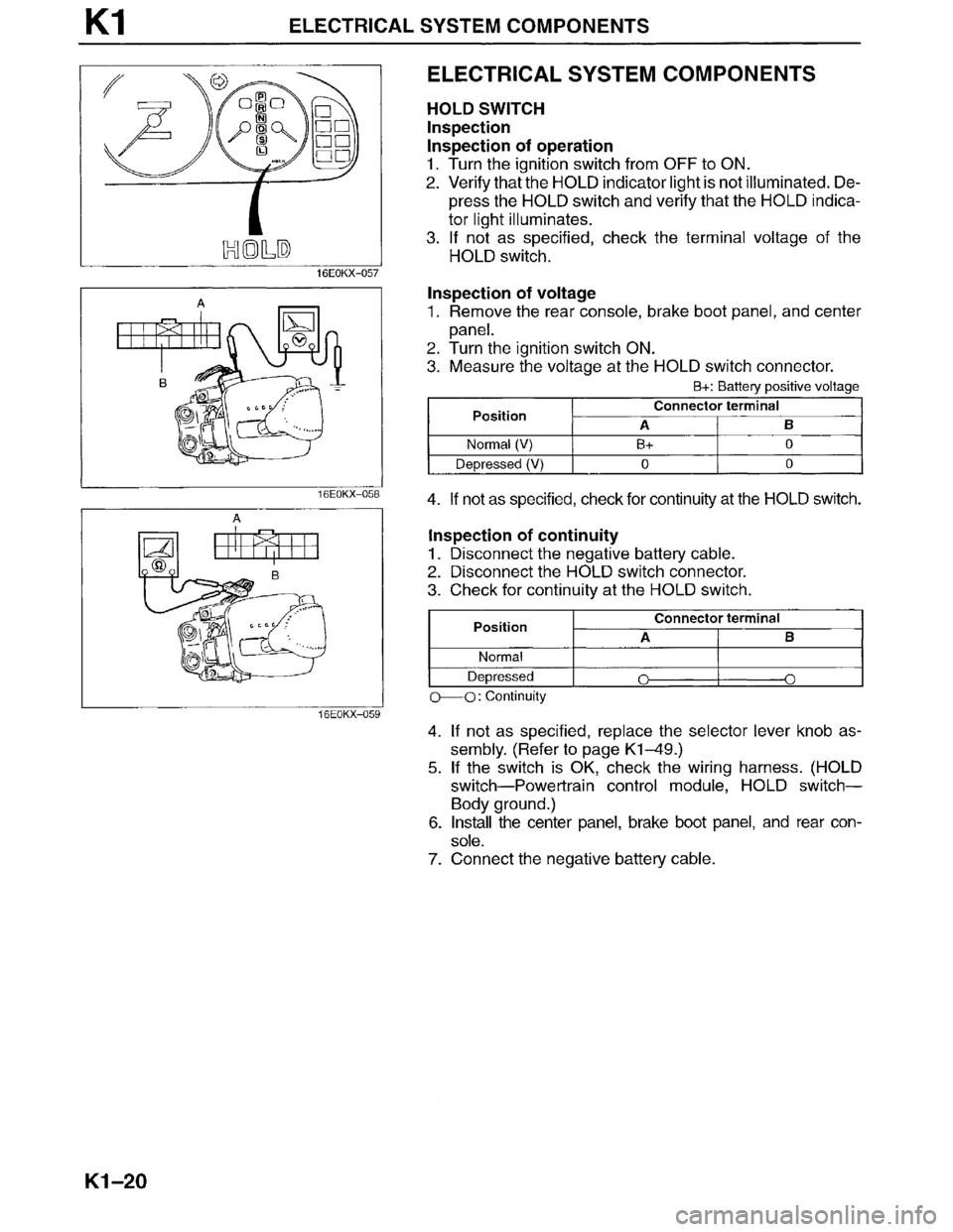 MAZDA MILLENIA 1996  Workshop Manual 