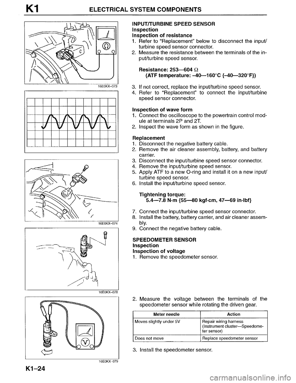 MAZDA MILLENIA 1996  Workshop Manual 