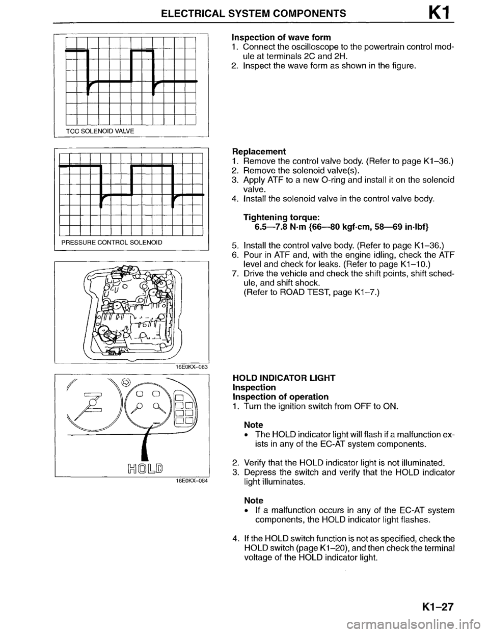 MAZDA MILLENIA 1996  Workshop Manual 