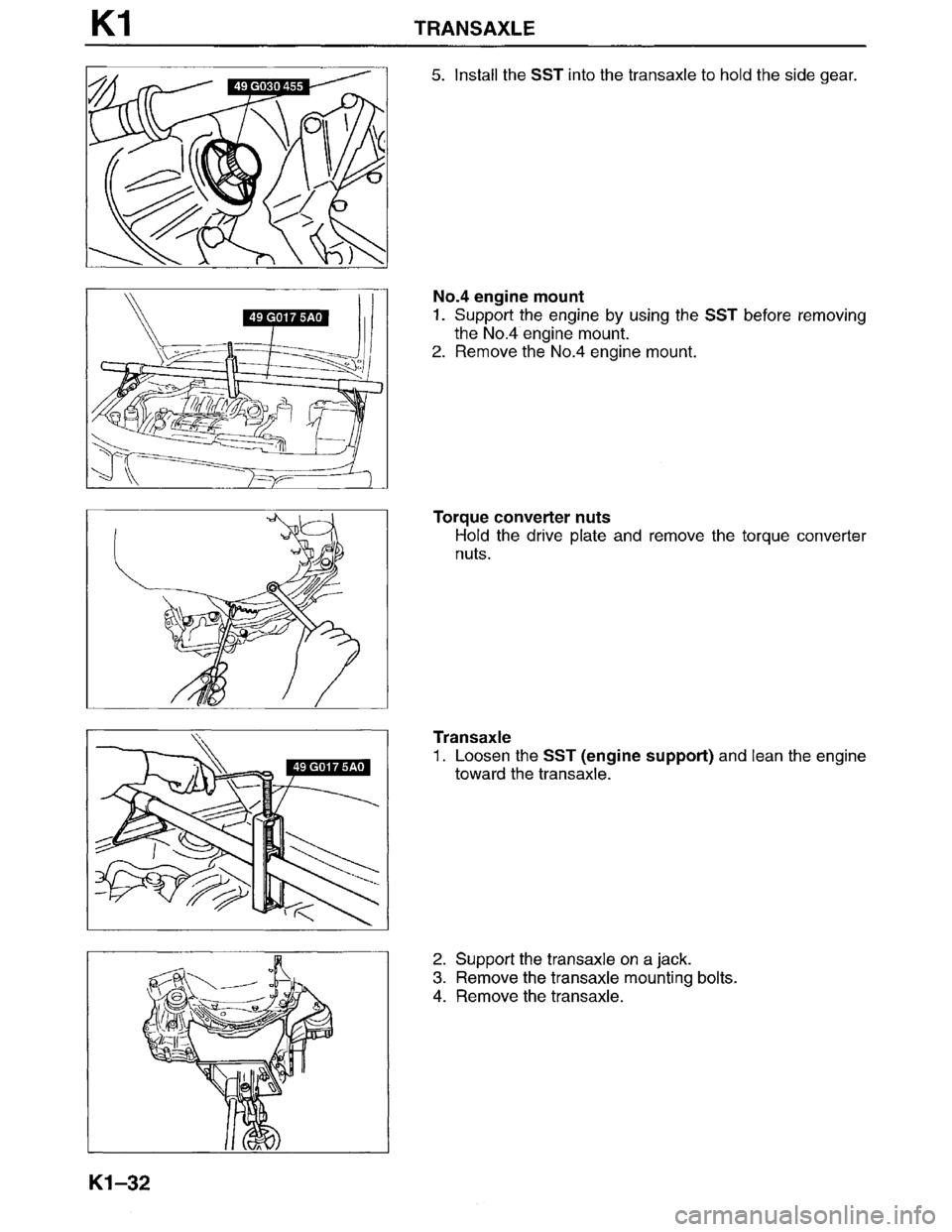MAZDA MILLENIA 1996  Workshop Manual 