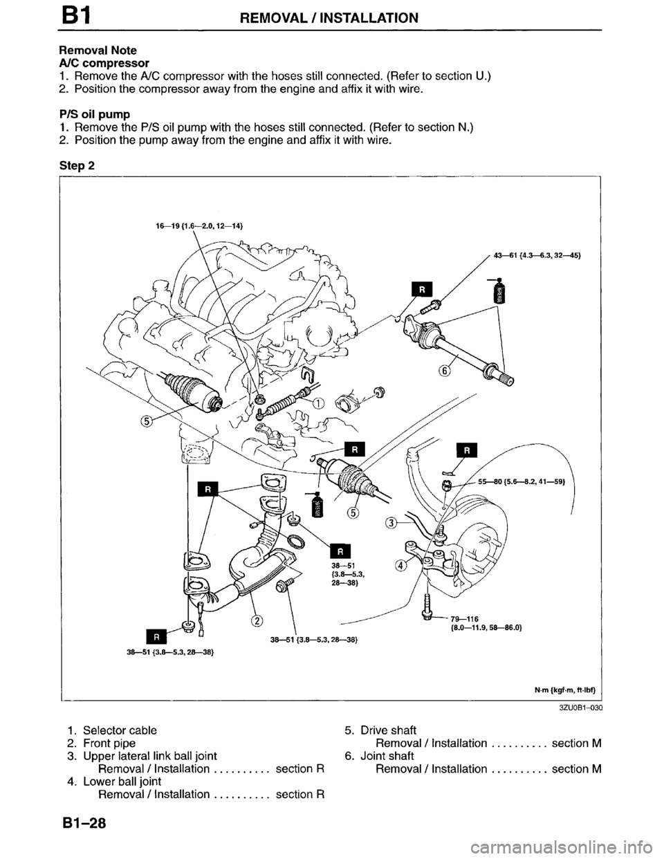 MAZDA MILLENIA 1996  Workshop Manual 