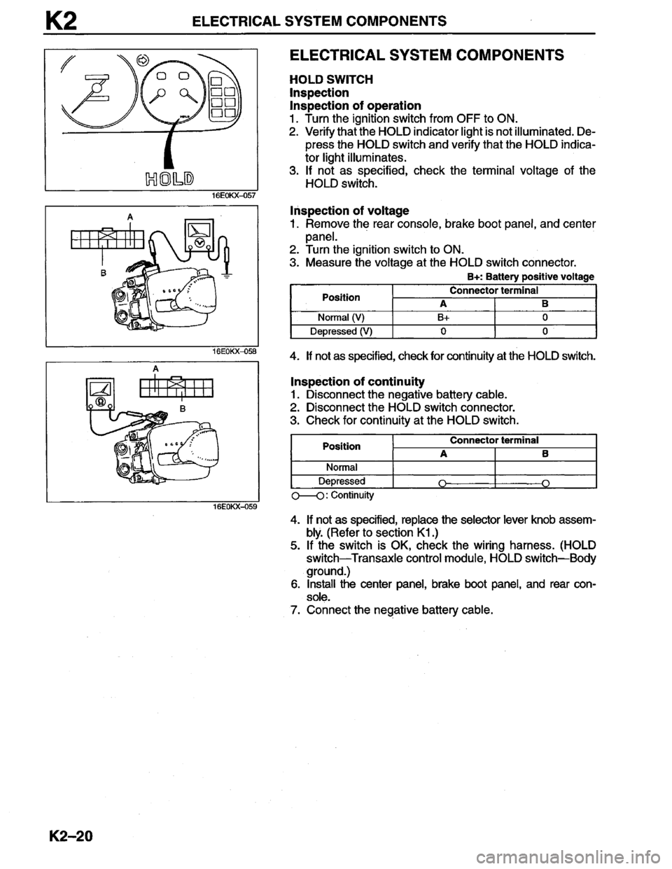 MAZDA MILLENIA 1996  Workshop Manual 