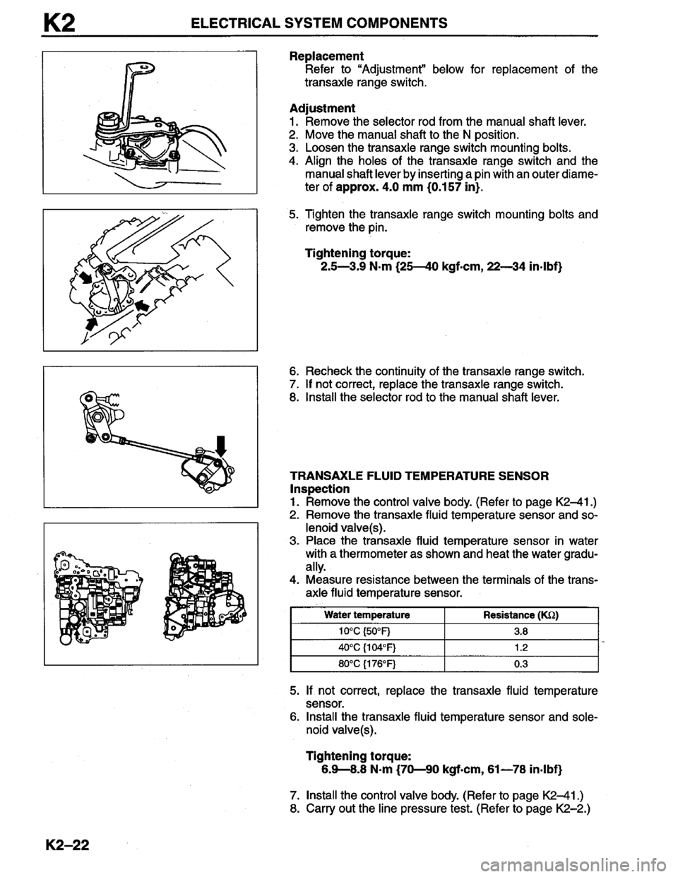 MAZDA MILLENIA 1996  Workshop Manual 