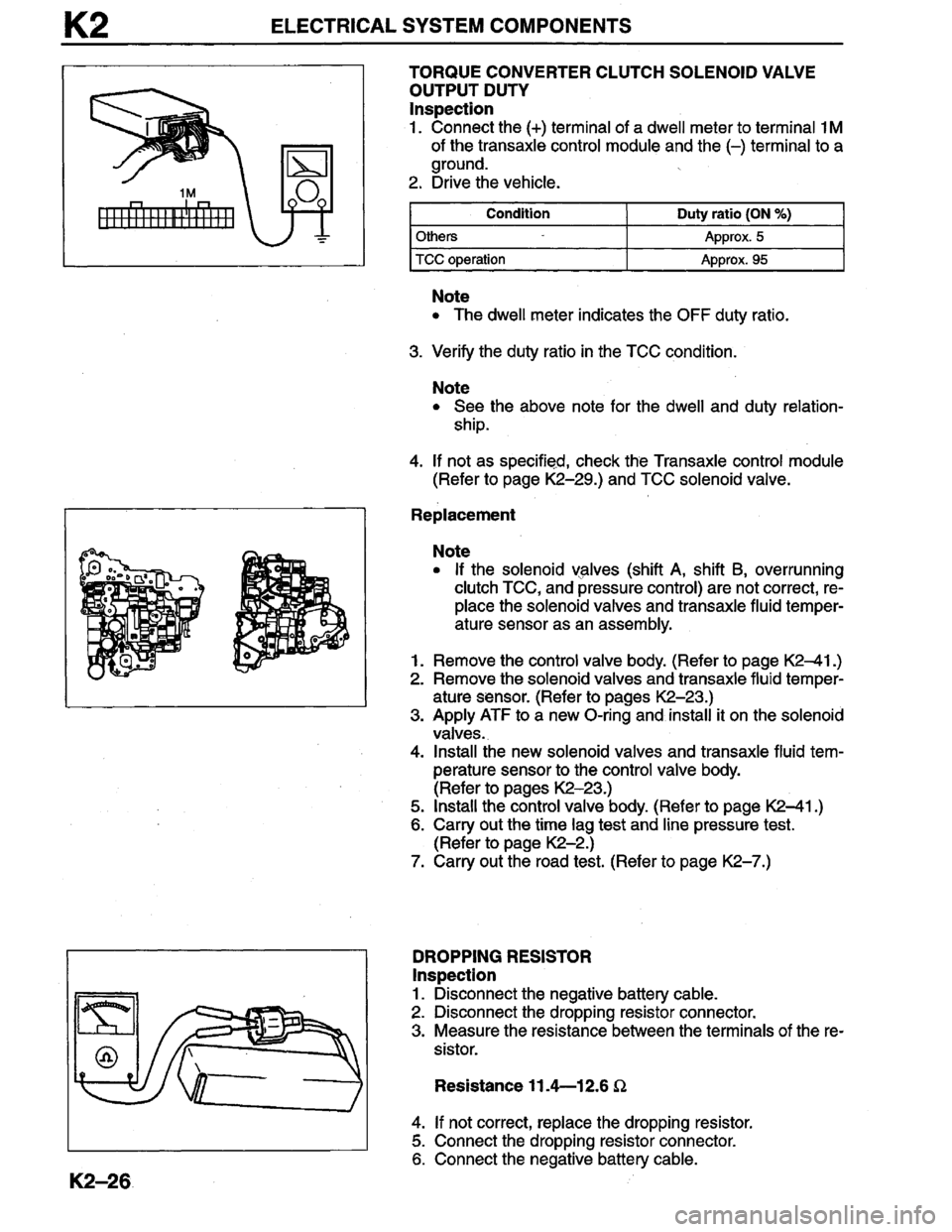 MAZDA MILLENIA 1996  Workshop Manual 