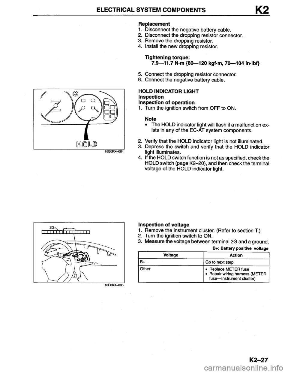 MAZDA MILLENIA 1996  Workshop Manual 