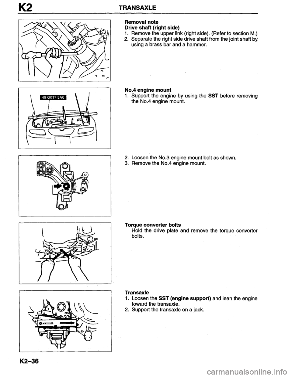MAZDA MILLENIA 1996  Workshop Manual 