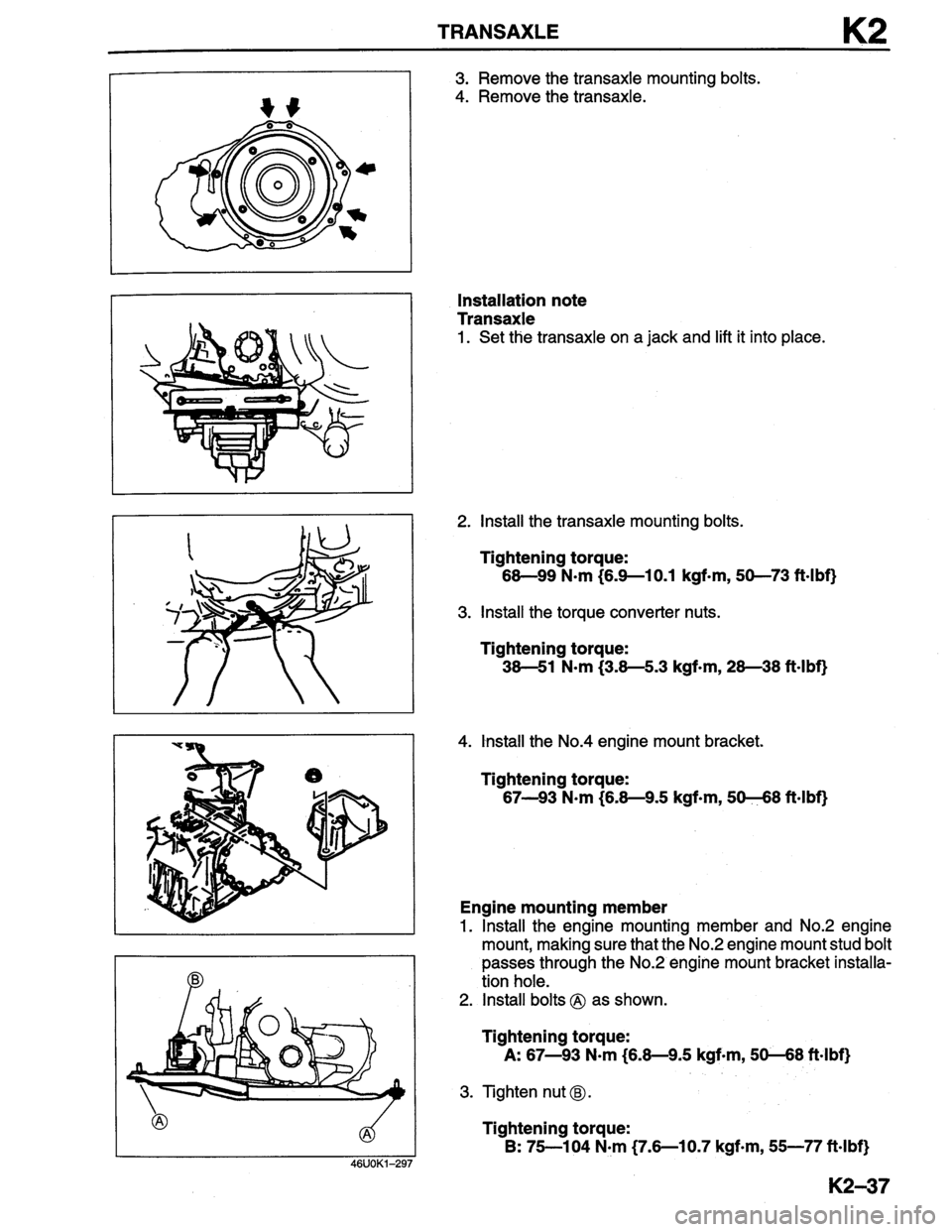 MAZDA MILLENIA 1996  Workshop Manual 