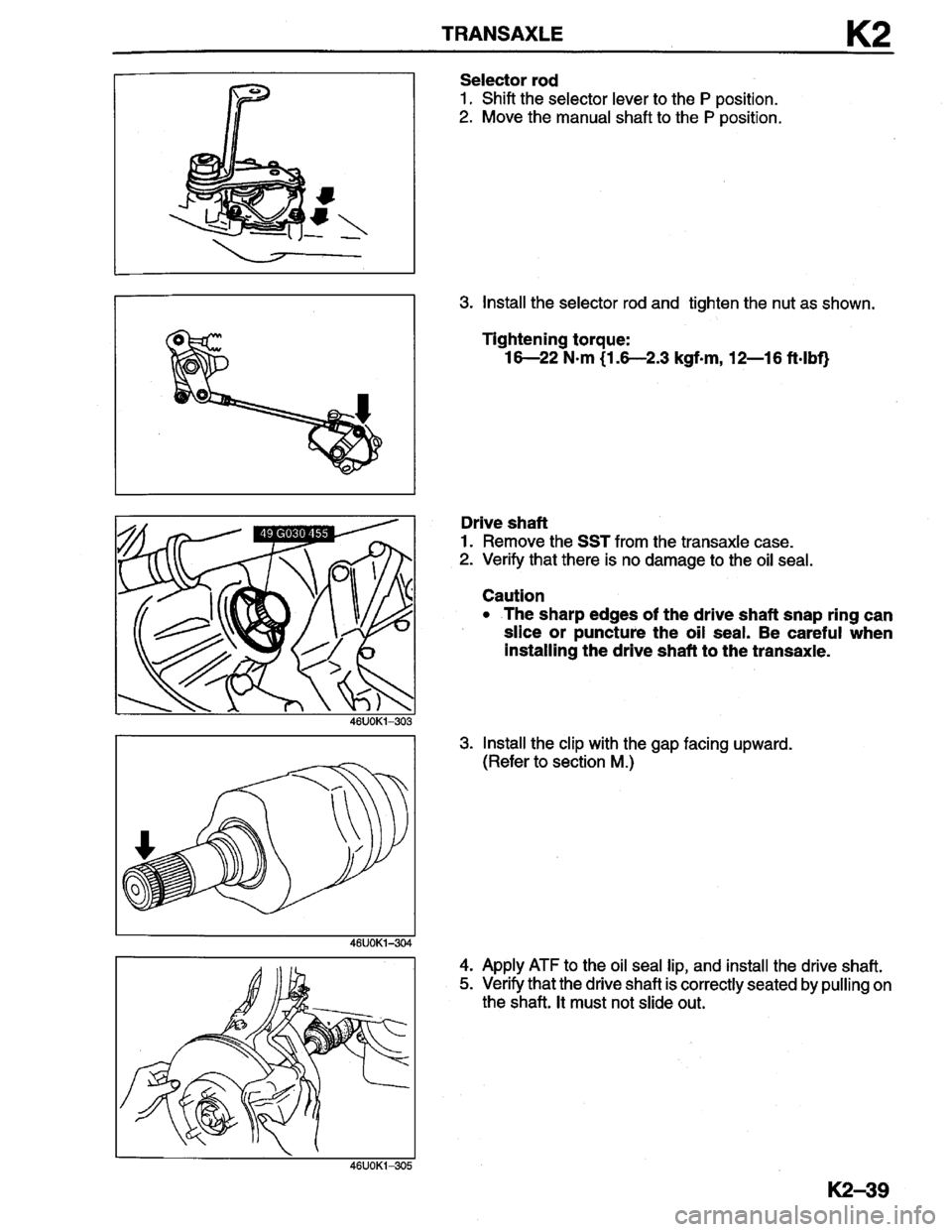MAZDA MILLENIA 1996  Workshop Manual 