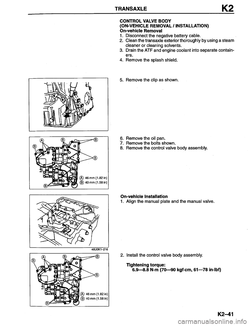 MAZDA MILLENIA 1996  Workshop Manual 