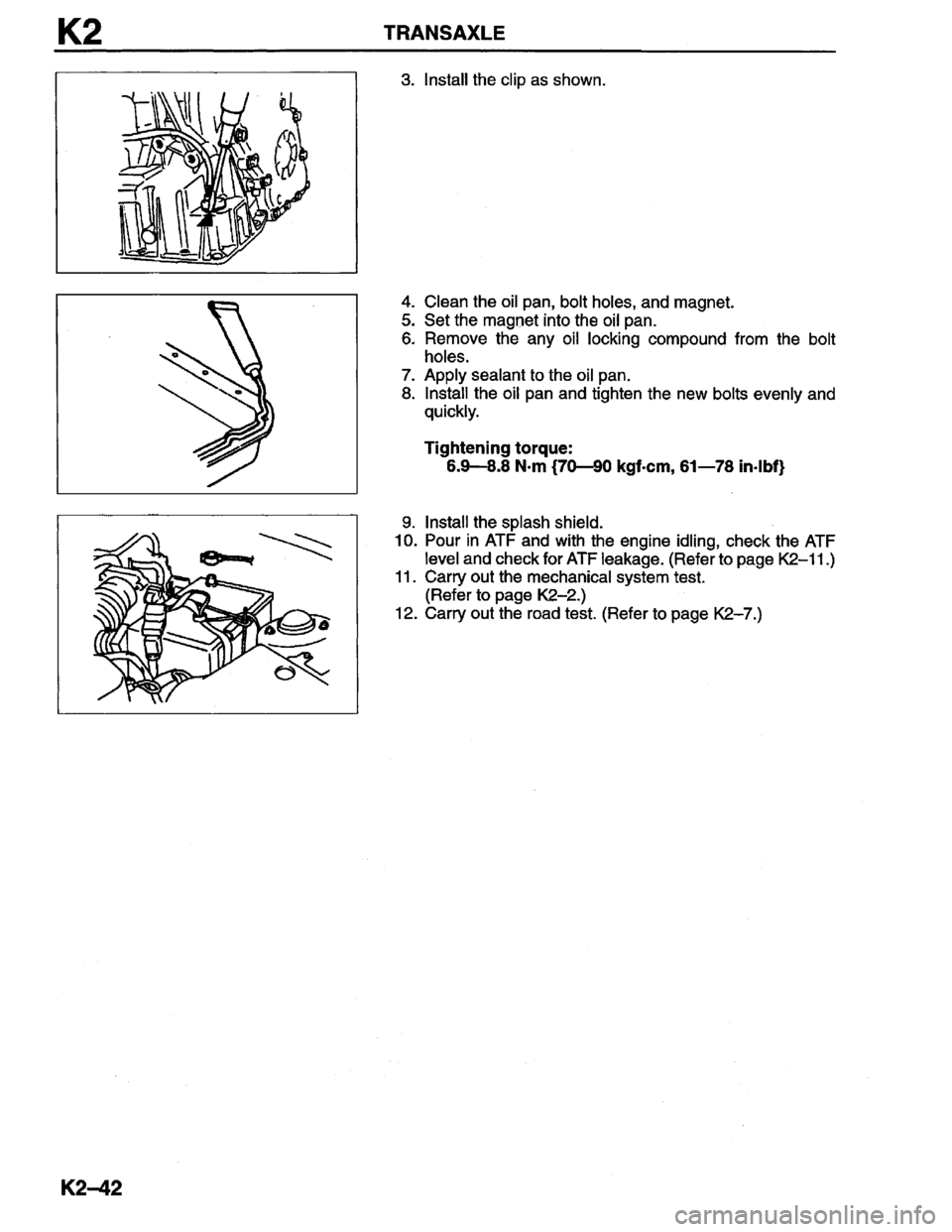 MAZDA MILLENIA 1996  Workshop Manual 