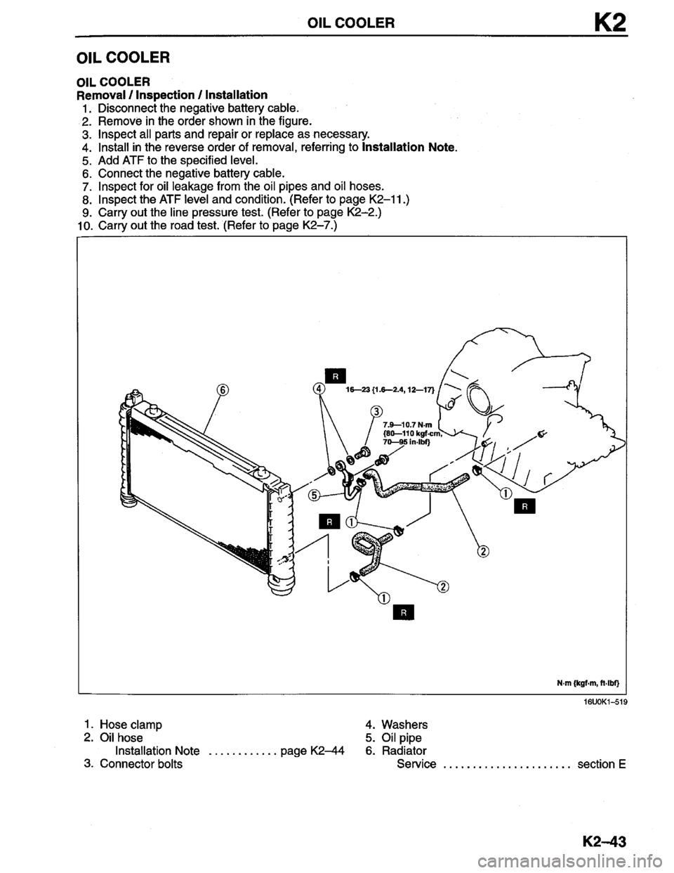 MAZDA MILLENIA 1996  Workshop Manual 
