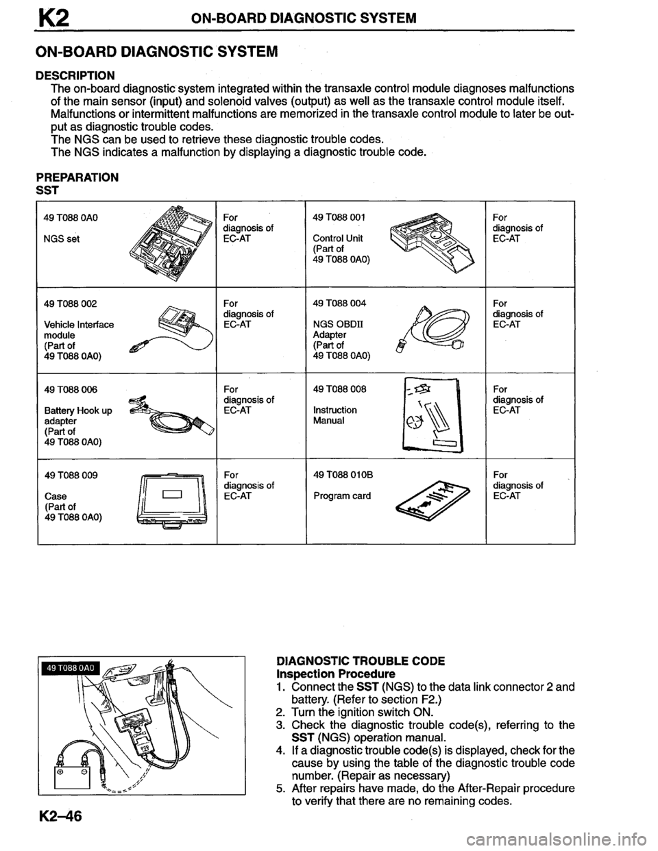 MAZDA MILLENIA 1996  Workshop Manual 