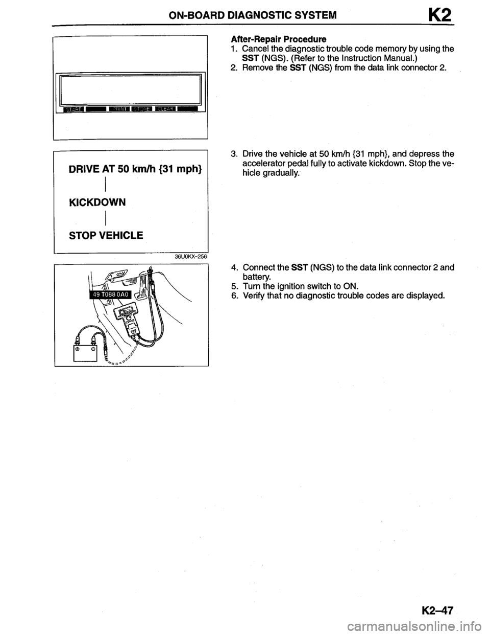 MAZDA MILLENIA 1996  Workshop Manual 