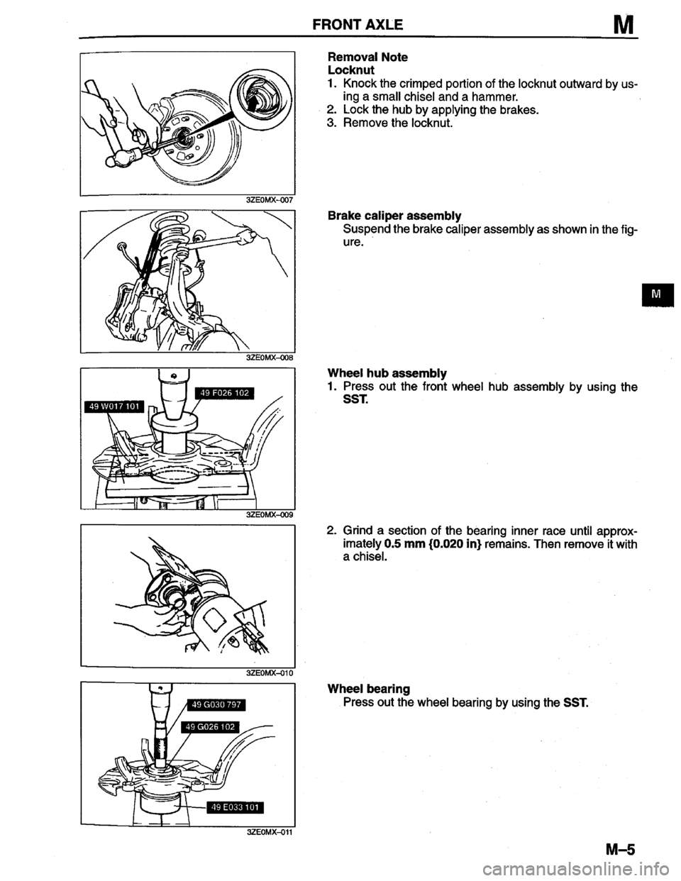 MAZDA MILLENIA 1996  Workshop Manual 
