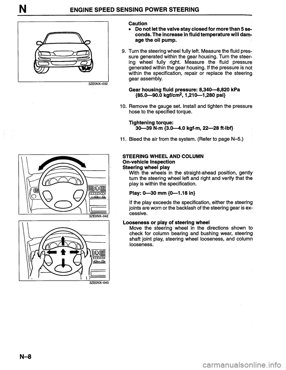 MAZDA MILLENIA 1996  Workshop Manual 