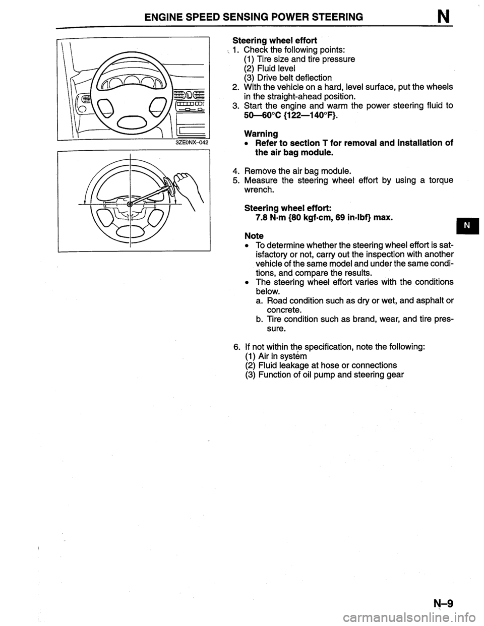 MAZDA MILLENIA 1996  Workshop Manual 