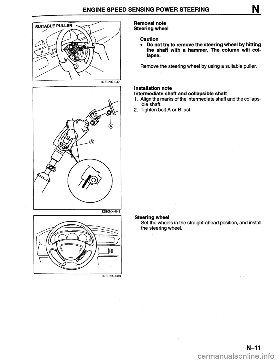 MAZDA MILLENIA 1996  Workshop Manual 