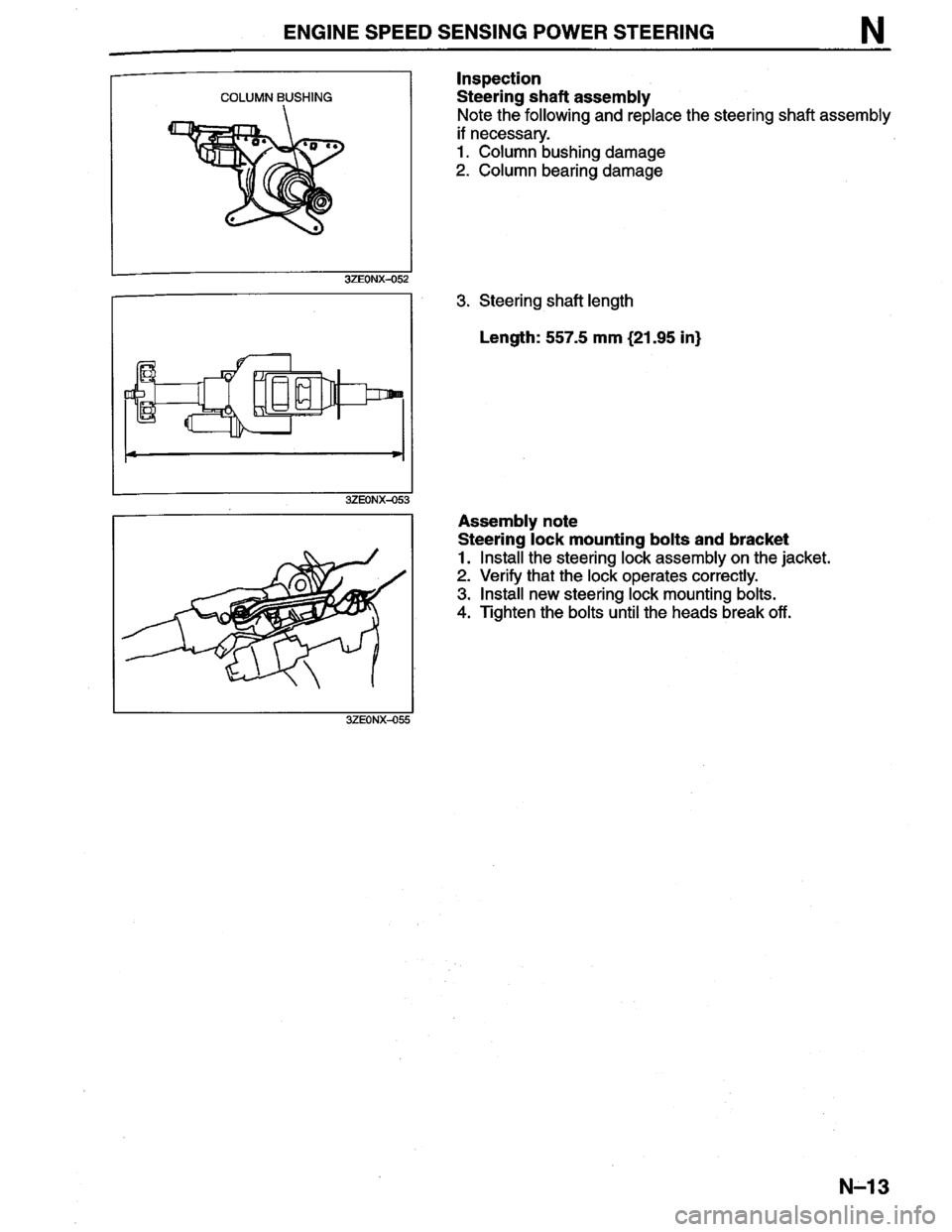 MAZDA MILLENIA 1996  Workshop Manual 