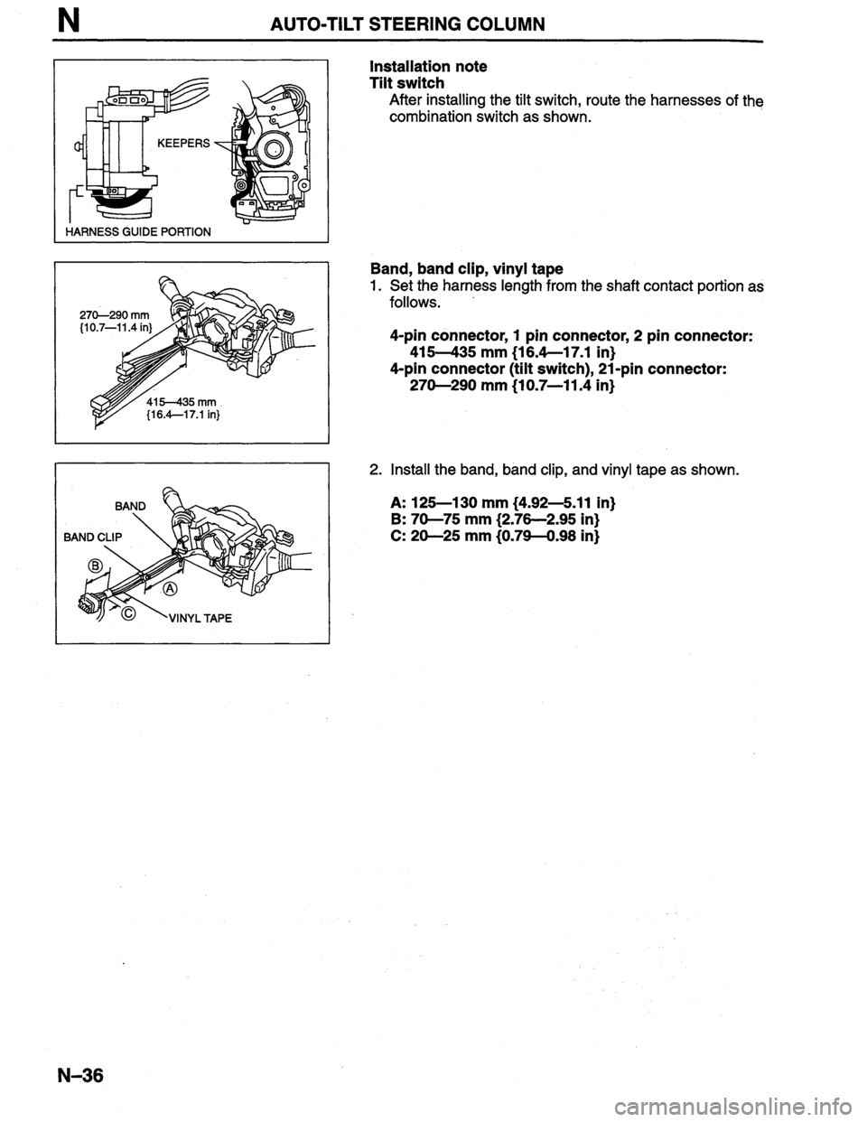 MAZDA MILLENIA 1996  Workshop Manual 