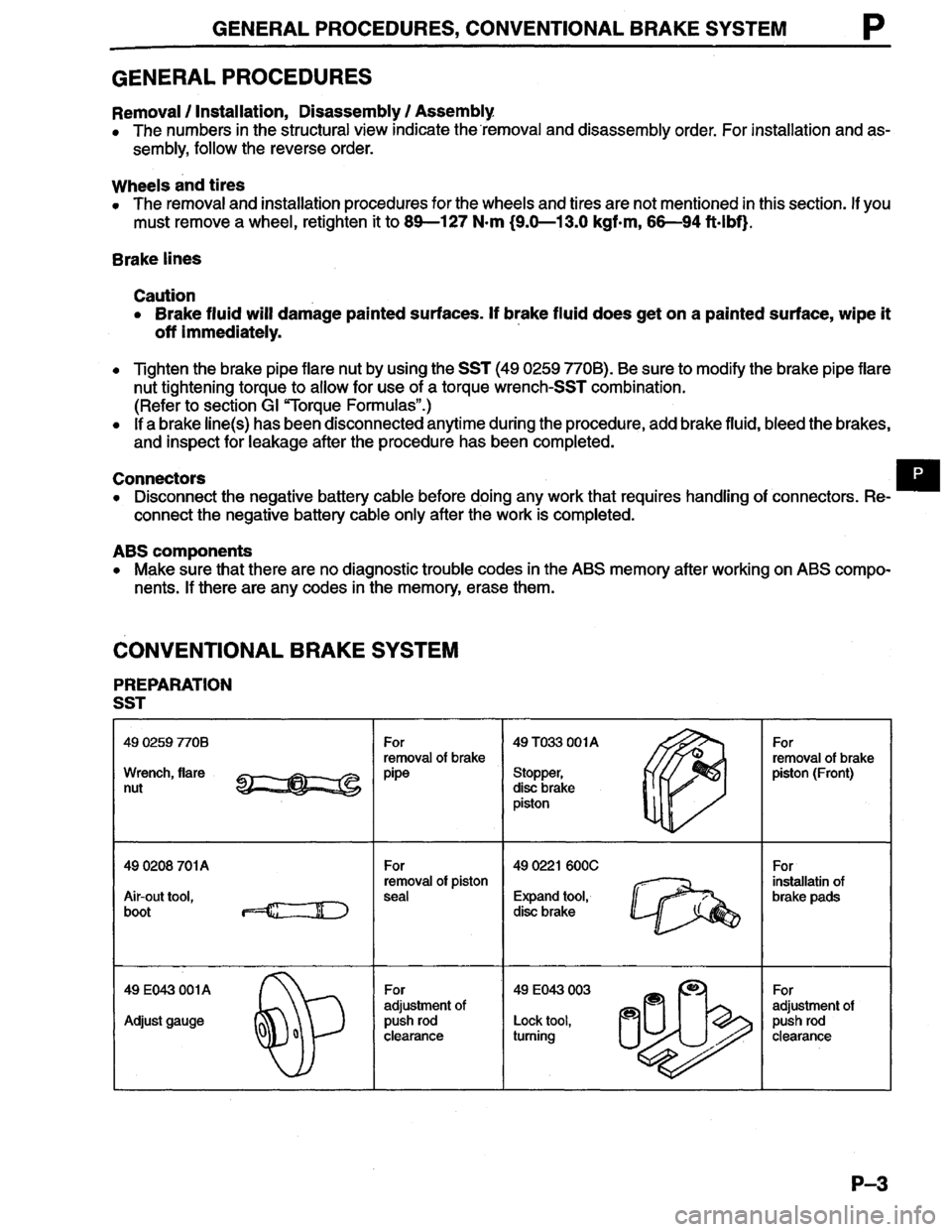MAZDA MILLENIA 1996  Workshop Manual 