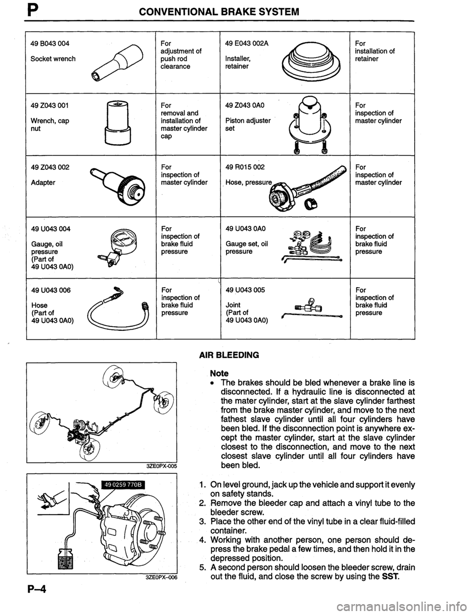 MAZDA MILLENIA 1996  Workshop Manual 