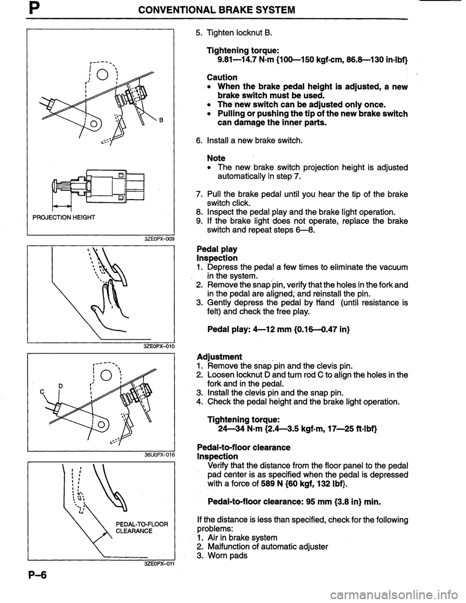 MAZDA MILLENIA 1996  Workshop Manual 