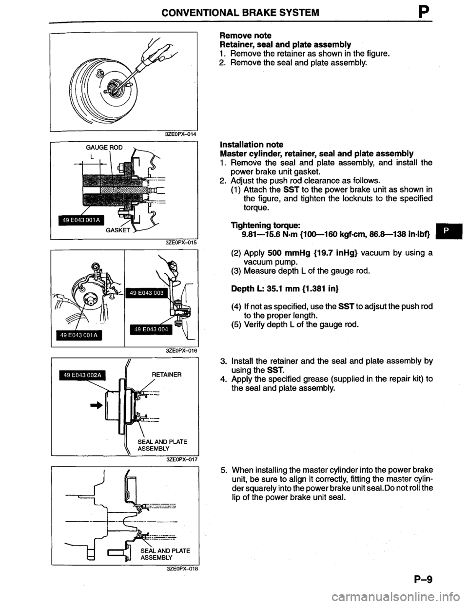 MAZDA MILLENIA 1996  Workshop Manual 
