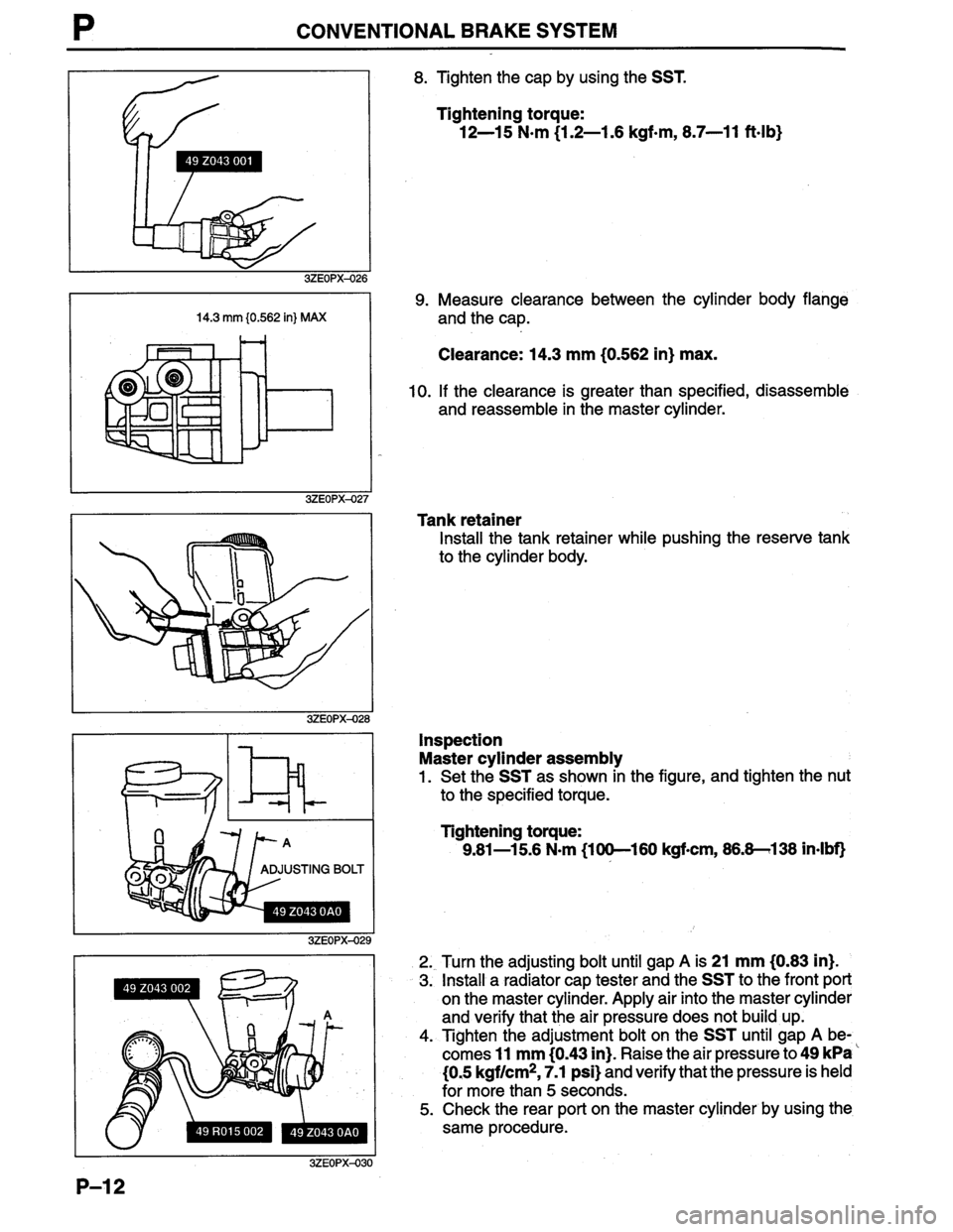 MAZDA MILLENIA 1996  Workshop Manual 