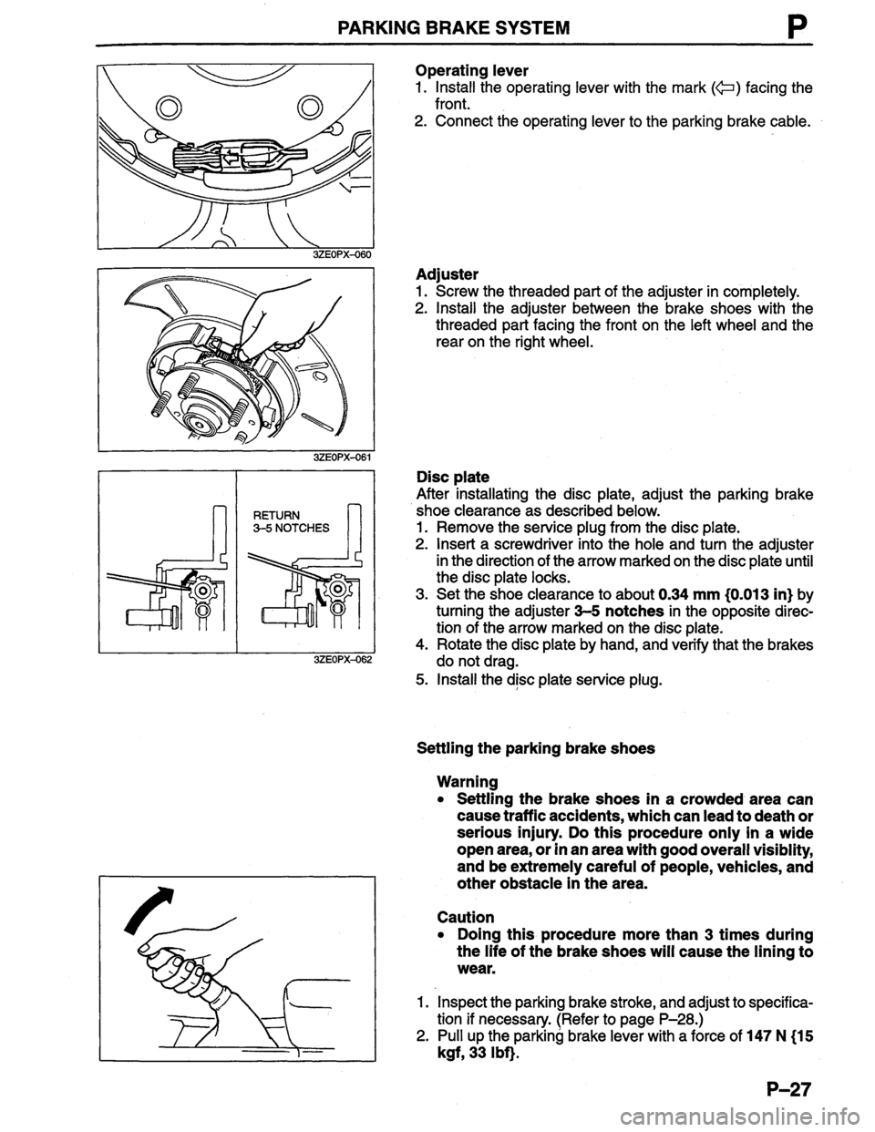 MAZDA MILLENIA 1996  Workshop Manual 