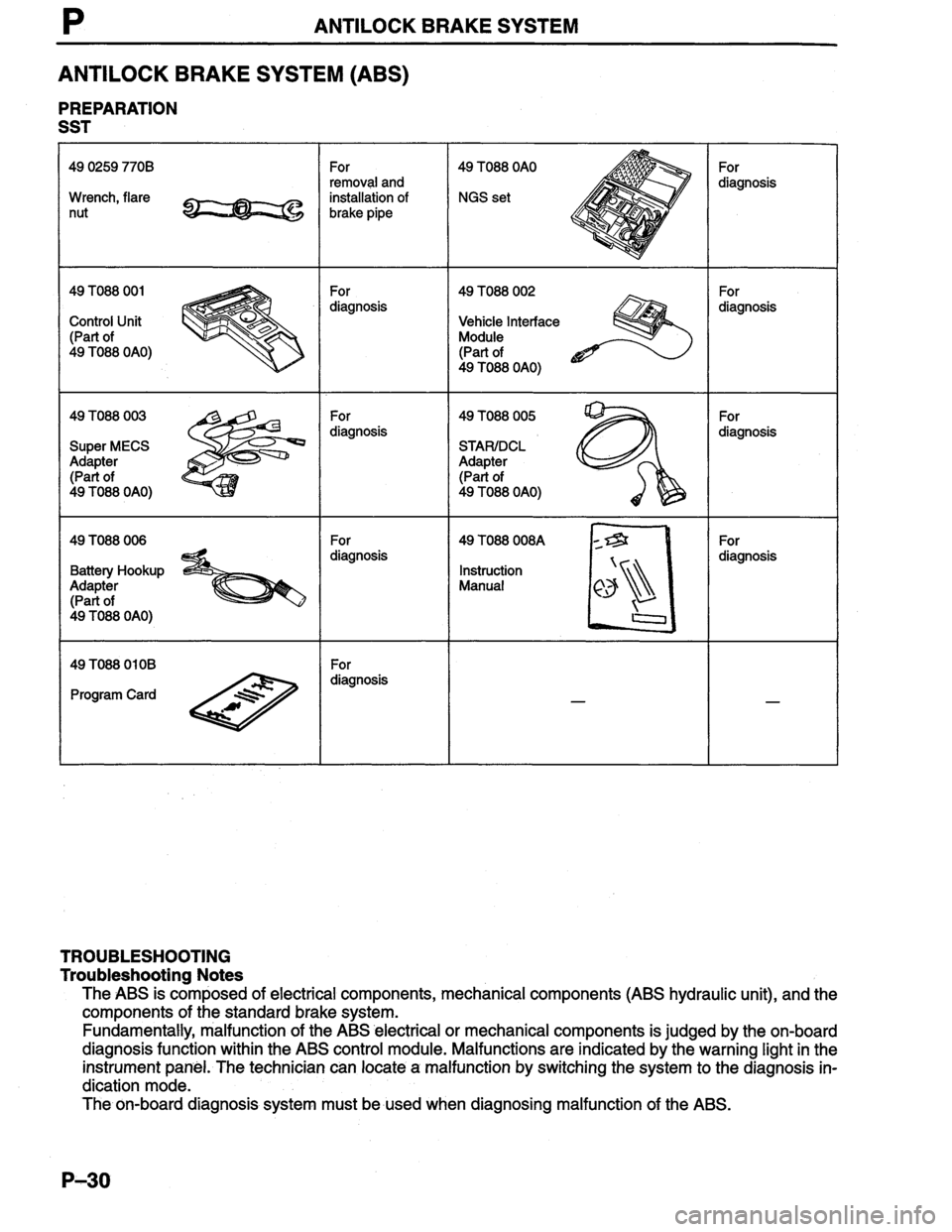 MAZDA MILLENIA 1996  Workshop Manual 