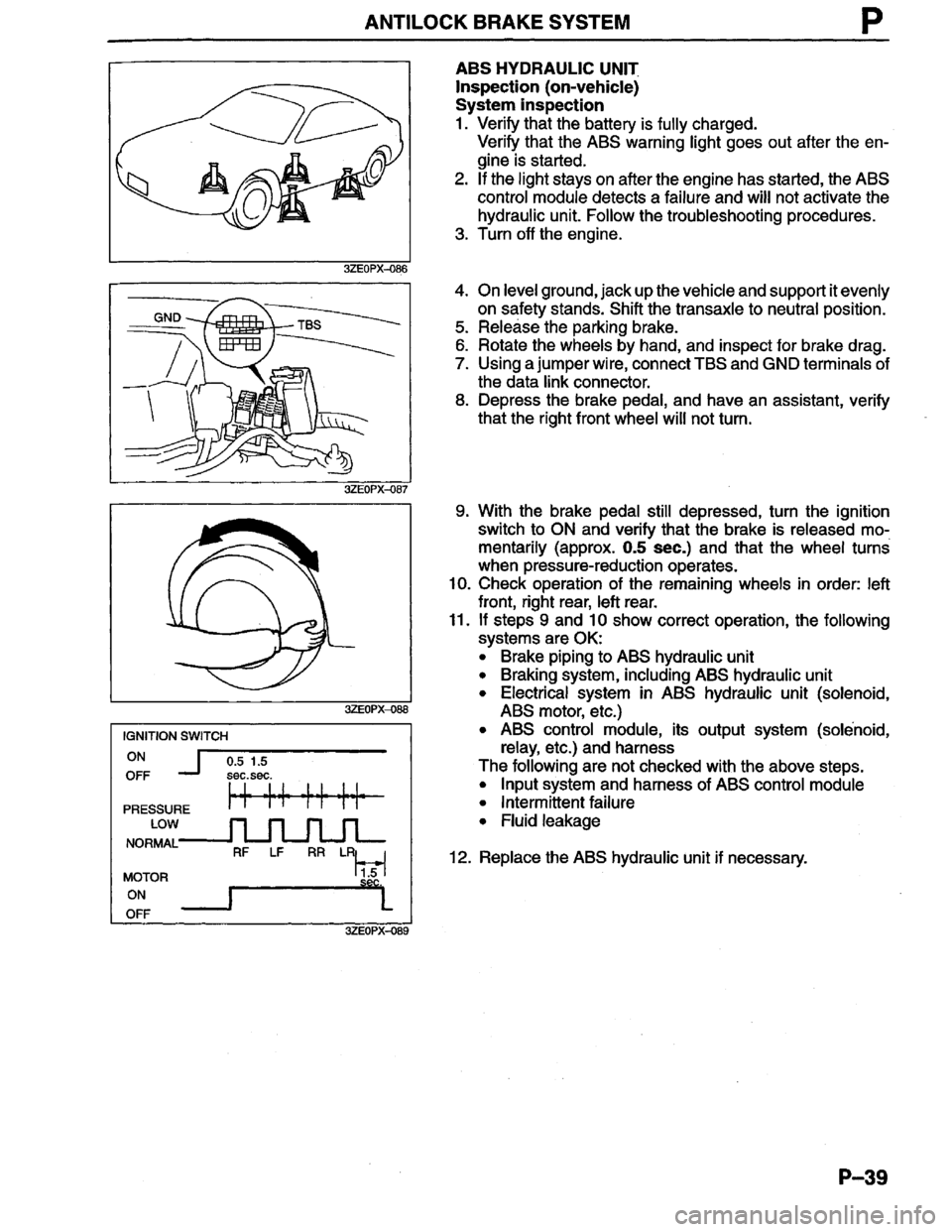 MAZDA MILLENIA 1996  Workshop Manual 