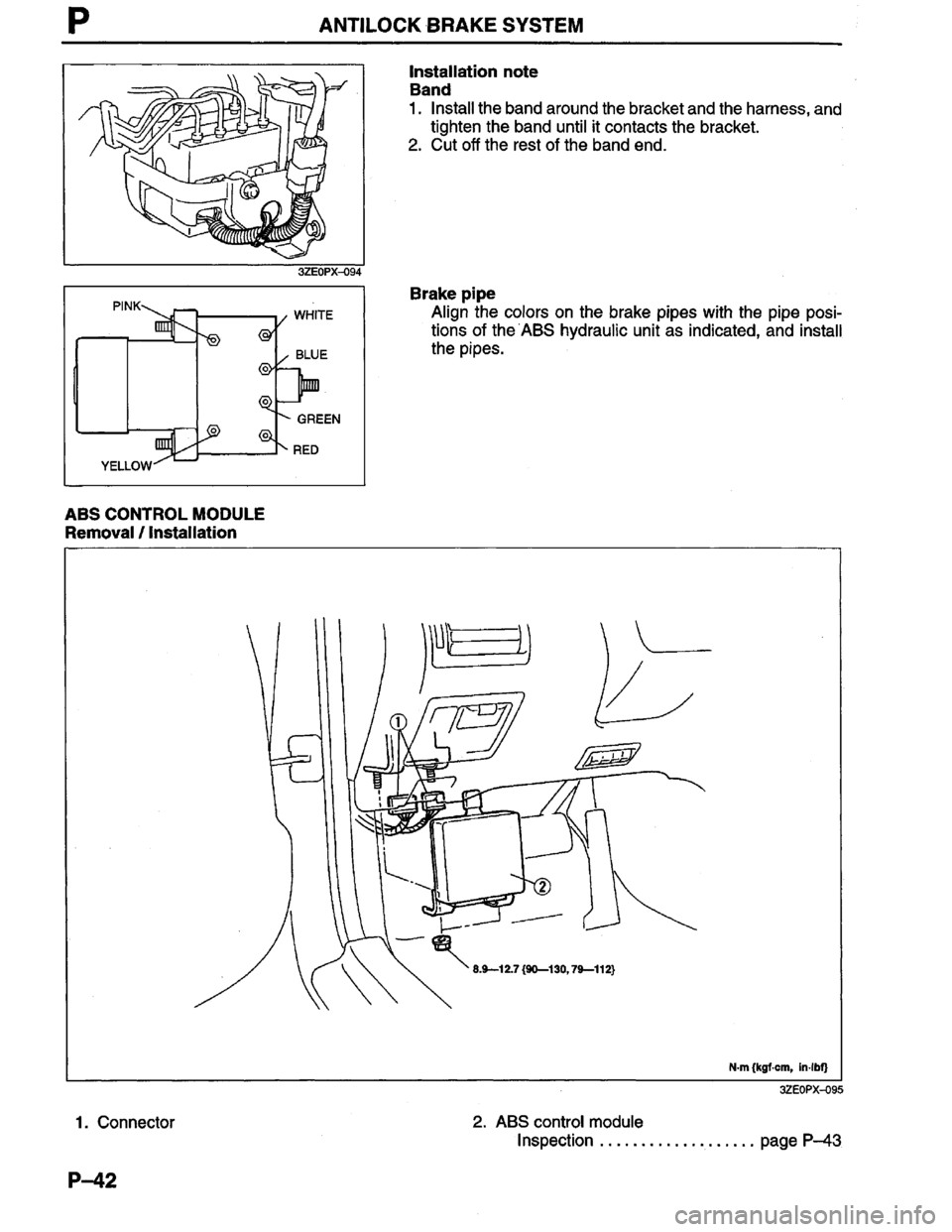 MAZDA MILLENIA 1996  Workshop Manual 