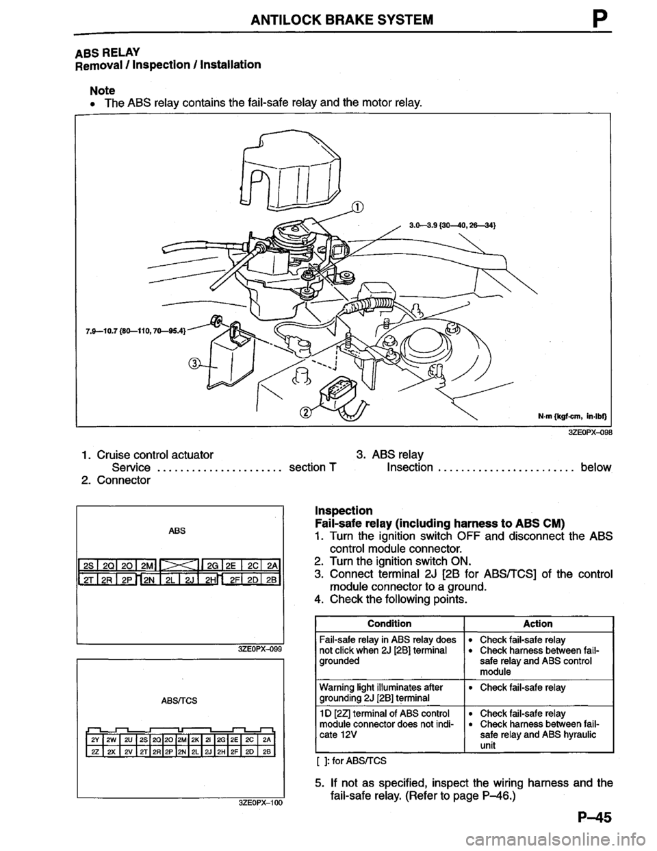 MAZDA MILLENIA 1996  Workshop Manual 