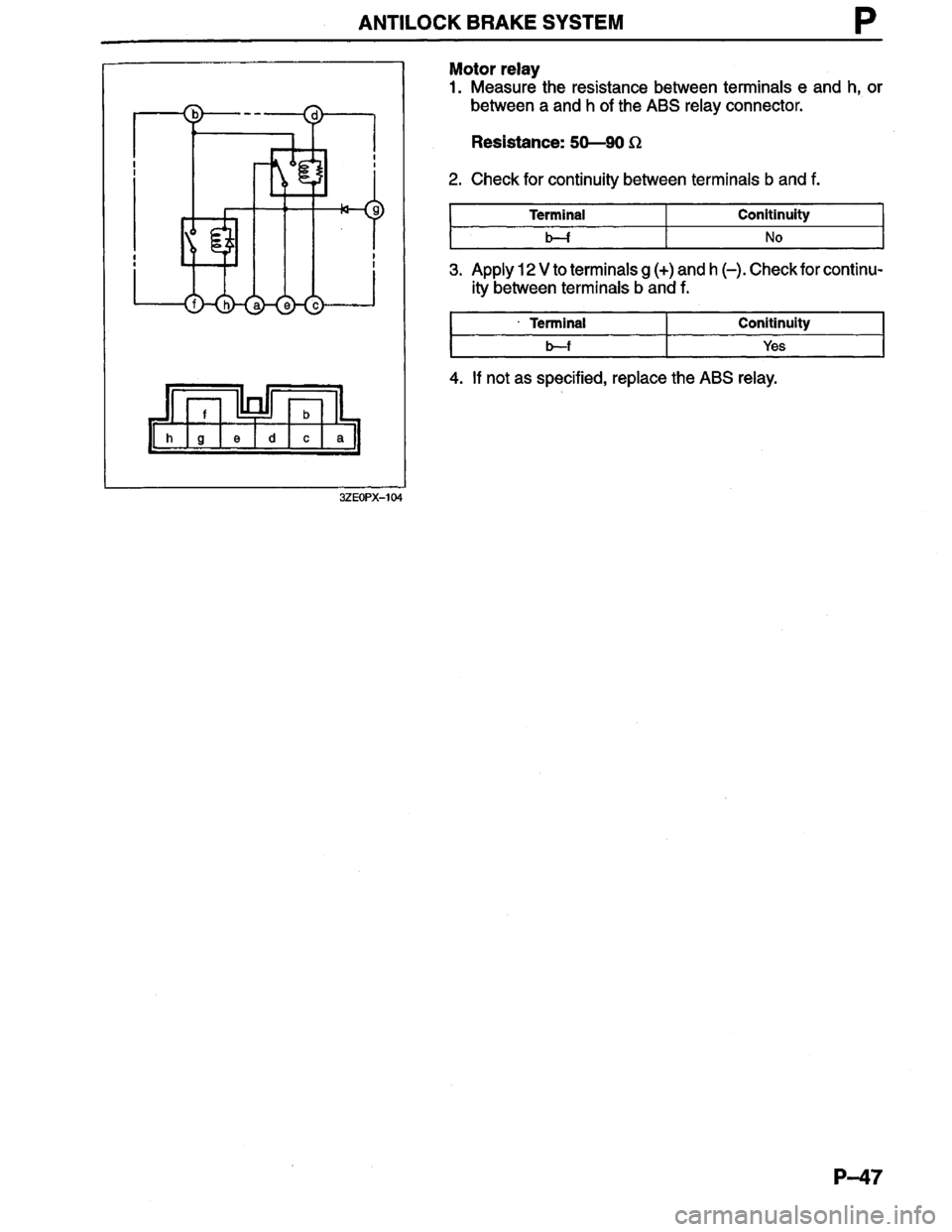 MAZDA MILLENIA 1996  Workshop Manual 