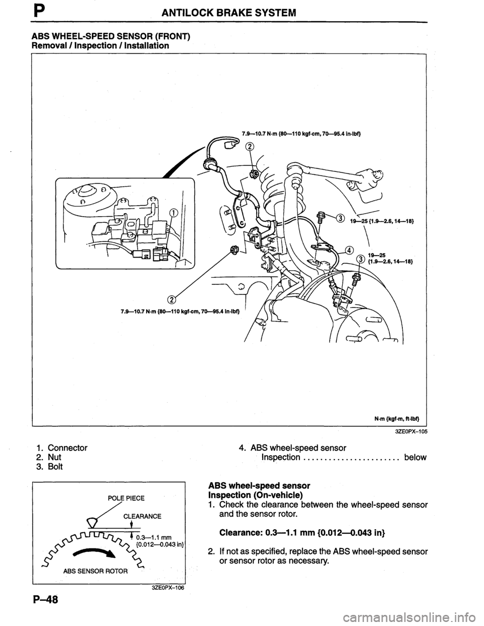 MAZDA MILLENIA 1996  Workshop Manual 