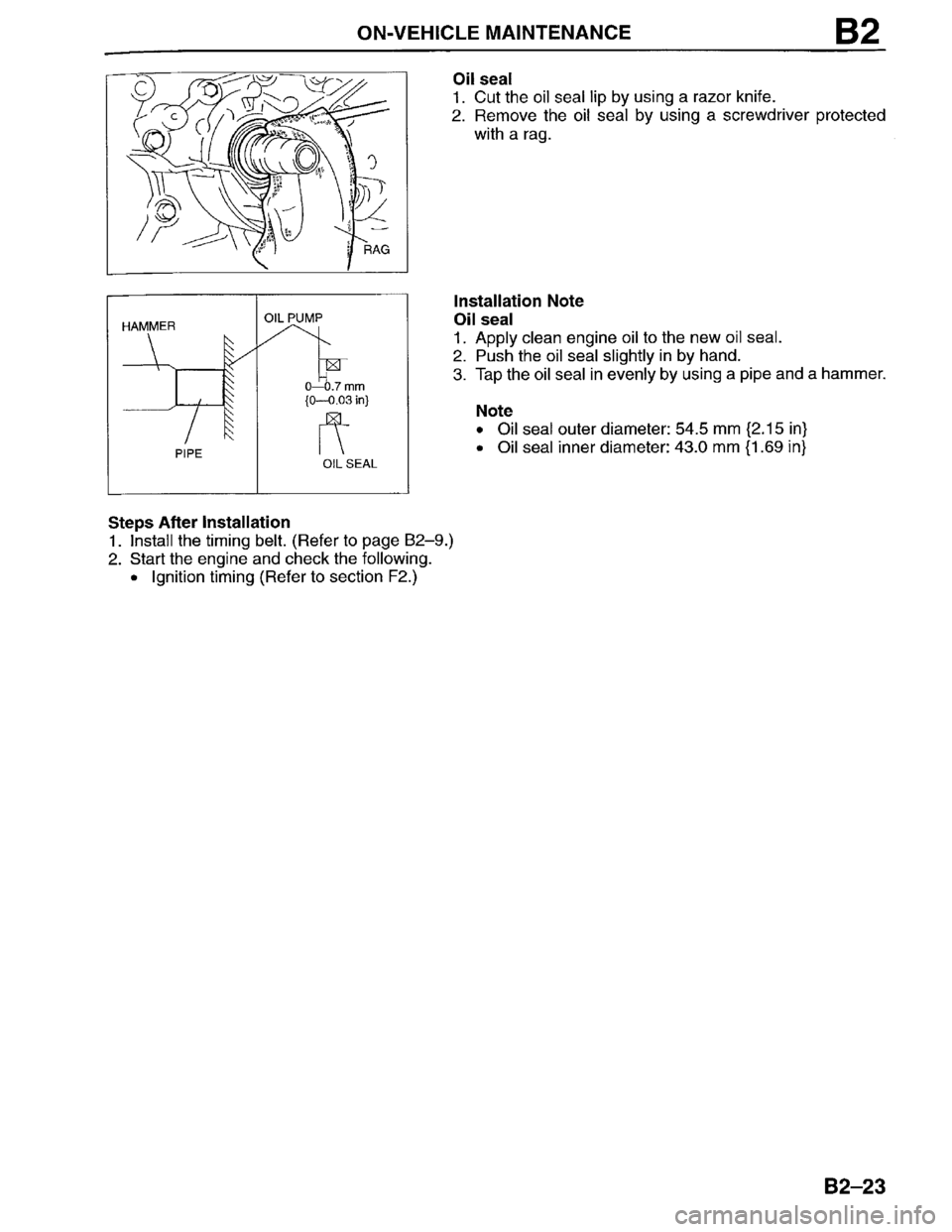 MAZDA MILLENIA 1996  Workshop Manual 