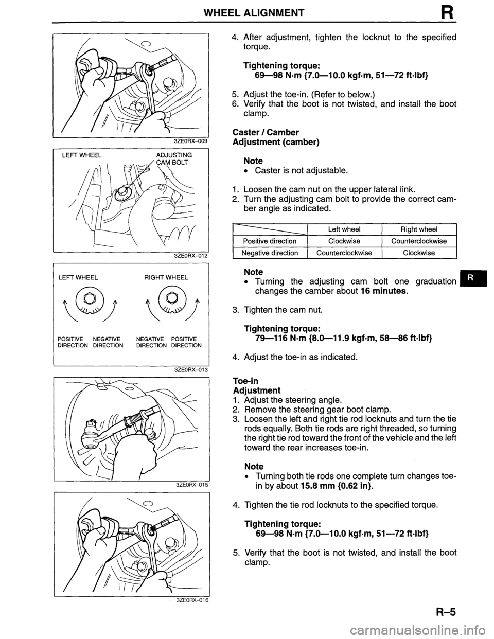 MAZDA MILLENIA 1996  Workshop Manual 