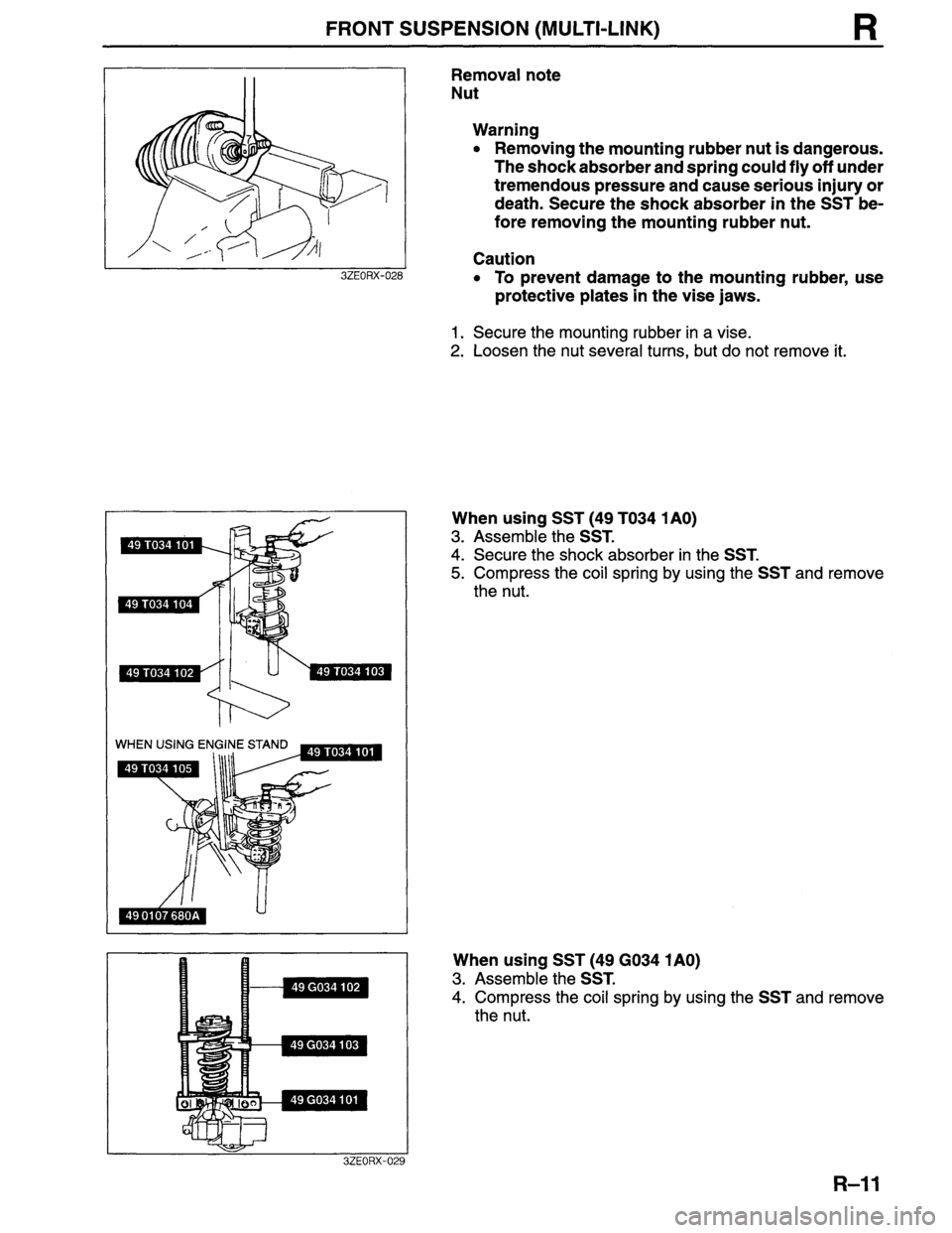MAZDA MILLENIA 1996  Workshop Manual 