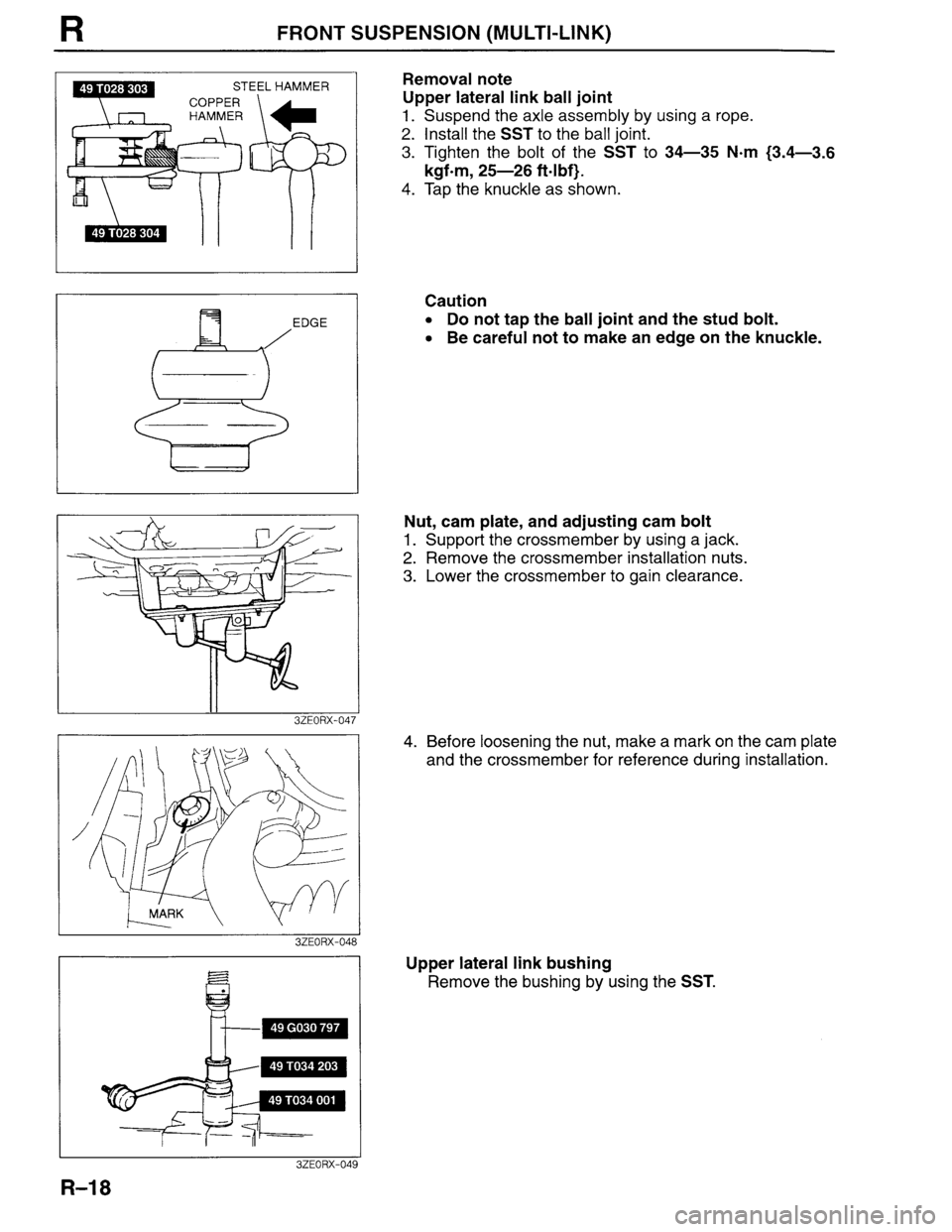 MAZDA MILLENIA 1996  Workshop Manual 