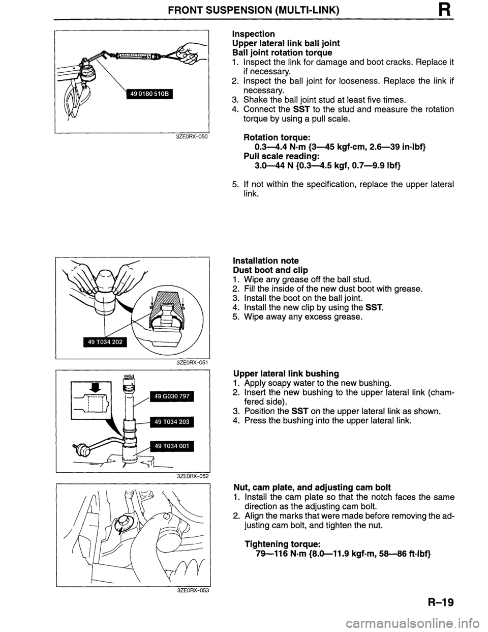 MAZDA MILLENIA 1996  Workshop Manual 