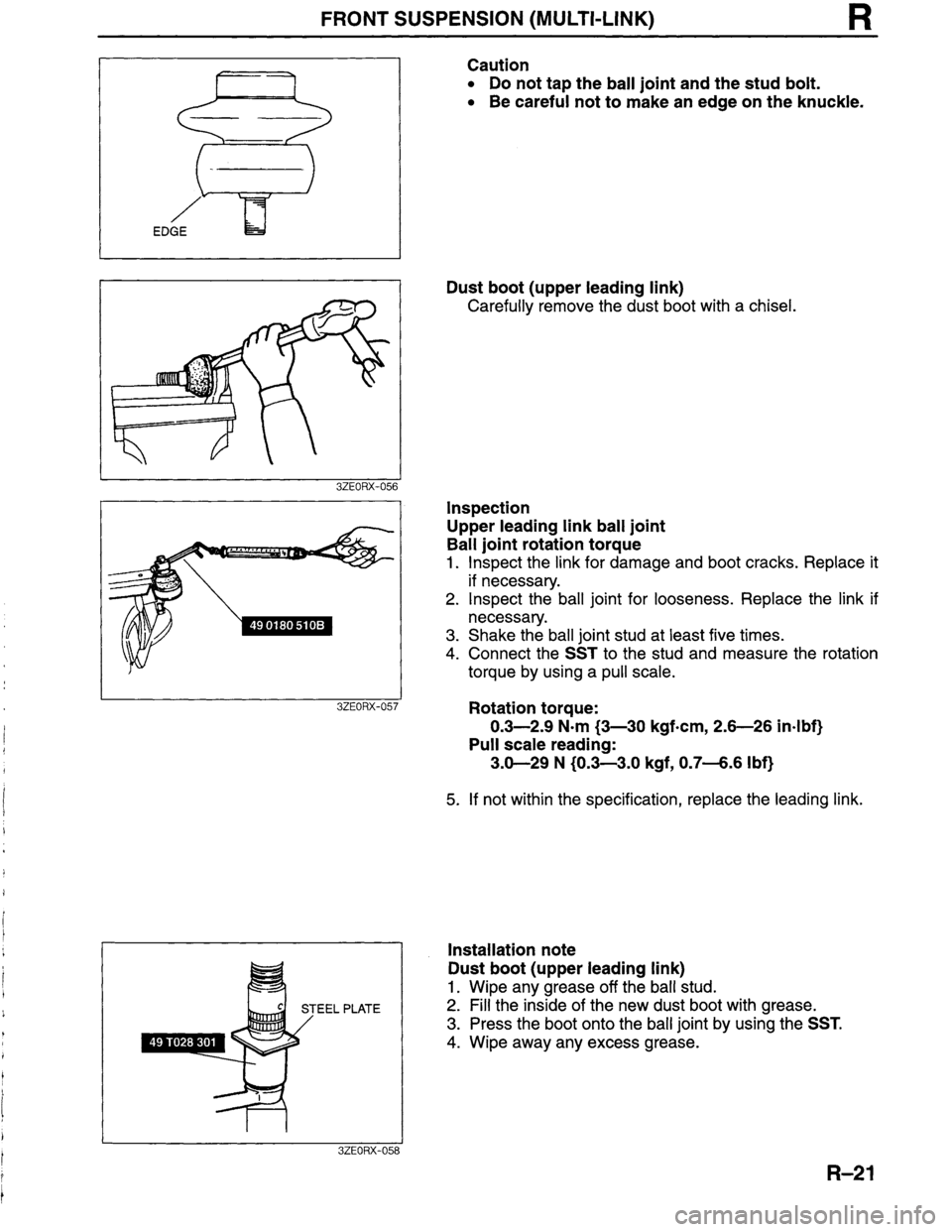 MAZDA MILLENIA 1996  Workshop Manual 