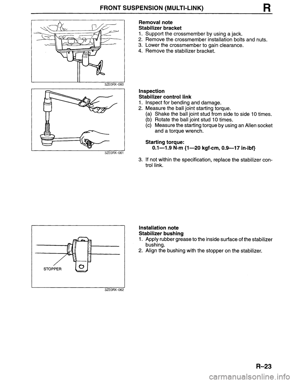 MAZDA MILLENIA 1996  Workshop Manual 