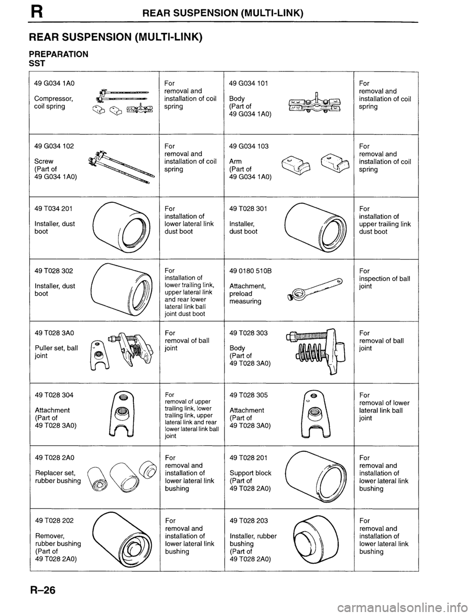 MAZDA MILLENIA 1996  Workshop Manual 