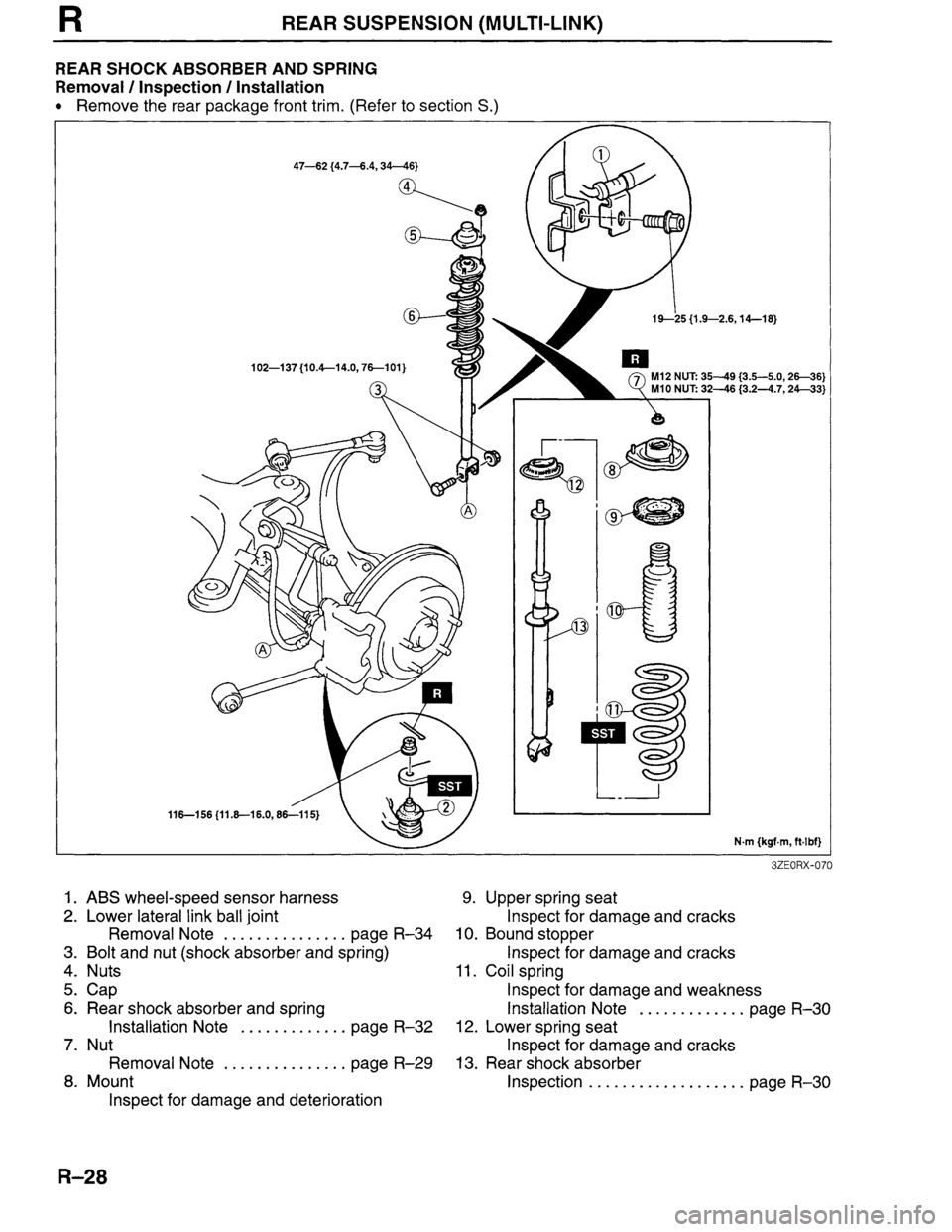 MAZDA MILLENIA 1996  Workshop Manual 